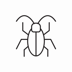 Beetle Pest Control Insect icon vector sign