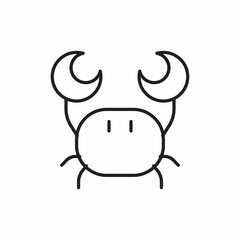 Crab Sea Creature Shellfish Nature icon vector sign
