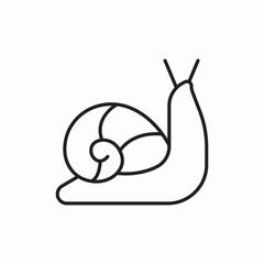 Garden Snail Slow Moving Creature icon vector sign