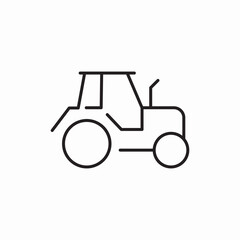 Tractor Agricultural Machine icon vector sign