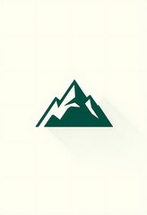 Minimalist Cool Blue Mountain Range Logo for Alpine