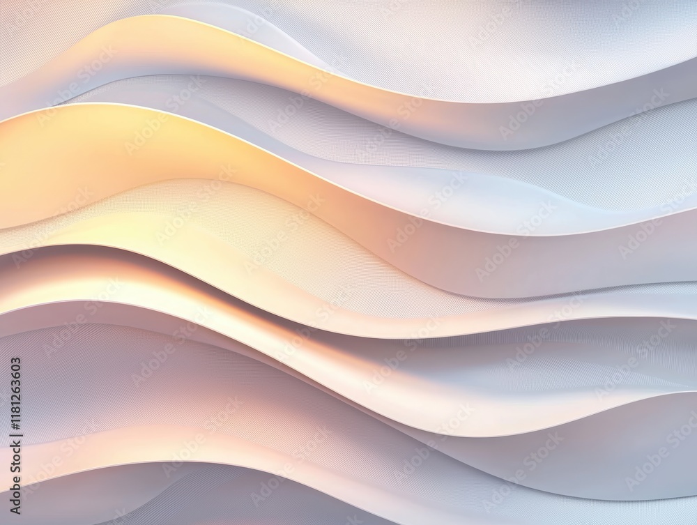 Poster abstract folded paper pattern with subtle warm and cool tones perfect for branding materials or crea