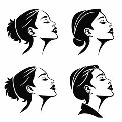 Female Portraits in Profile View