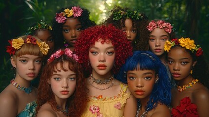 Enchanted Garden: A Gathering of Nymphs