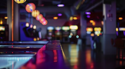 Nostalgic Arcade Museum Scene