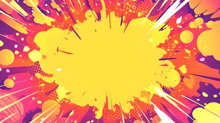 Manga strip dynamic pop art backdrop