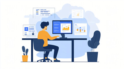 An AI-powered cloud infrastructure system designed to enhance business productivity with automated data analysis and insights.
