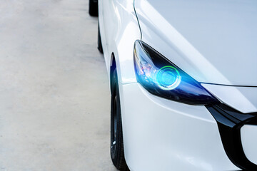 EV Car station parking service maintenance technology car ev electric EV charging station for...
