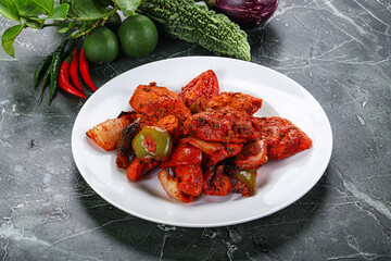 Indian cuisine - chicken tikka barbecue