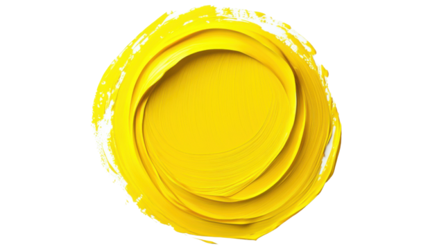 Abstract paint circle transparent background
