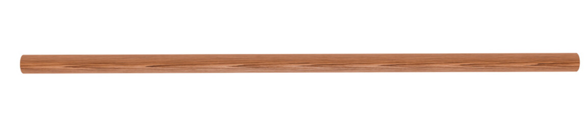 Horizontal Wooden Beam: A 3D render of a medium-length horizontal wooden beam, isolated on a transparent background for easy compositing.