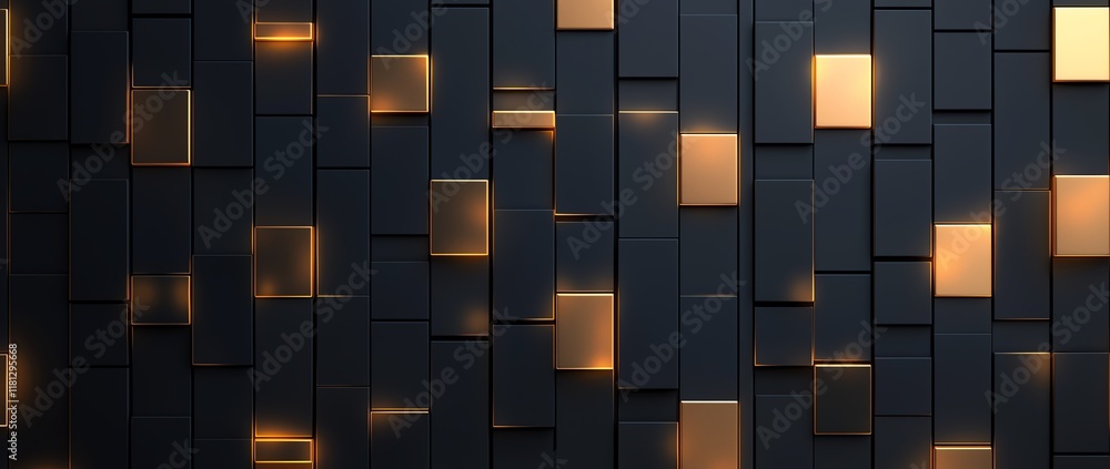 Aufkleber this abstract image features a dark textured surface with glowing geometric shapes. the modern desig