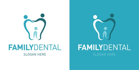 Stomatology family dental logo