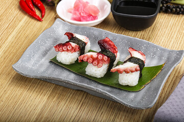 Japanese cuisine - sushi with octopus