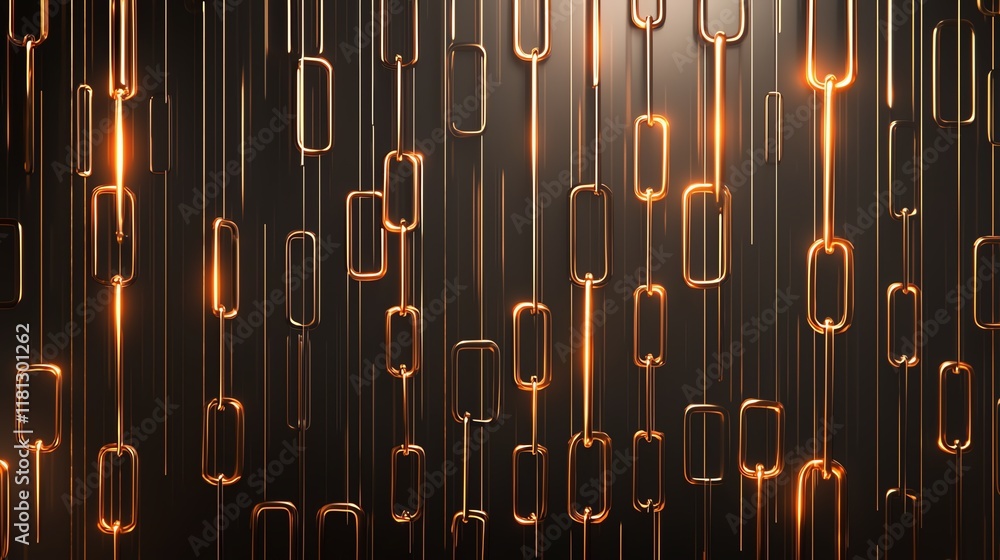Poster a captivating abstract background featuring elongated, metallic shapes that create a dynamic visual 