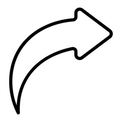 Forward Vector Line Icon Design