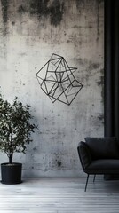 Geometric Wall Art in a Modern Interior