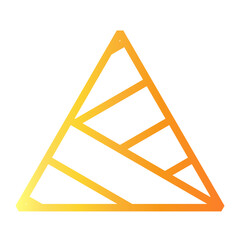 triangle Line Gradient Icon
