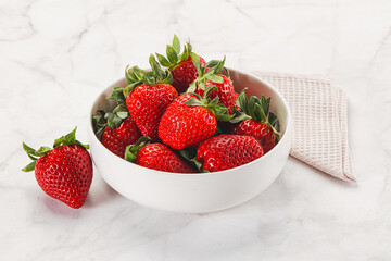 Sweet srawberry in the bowl