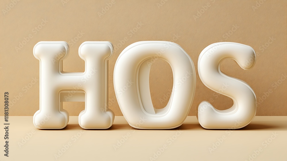 Wall mural modern sansserif font in bold and light variations set against a clean neutral background for showca