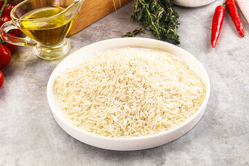 Indian cuisine - raw basmati rice