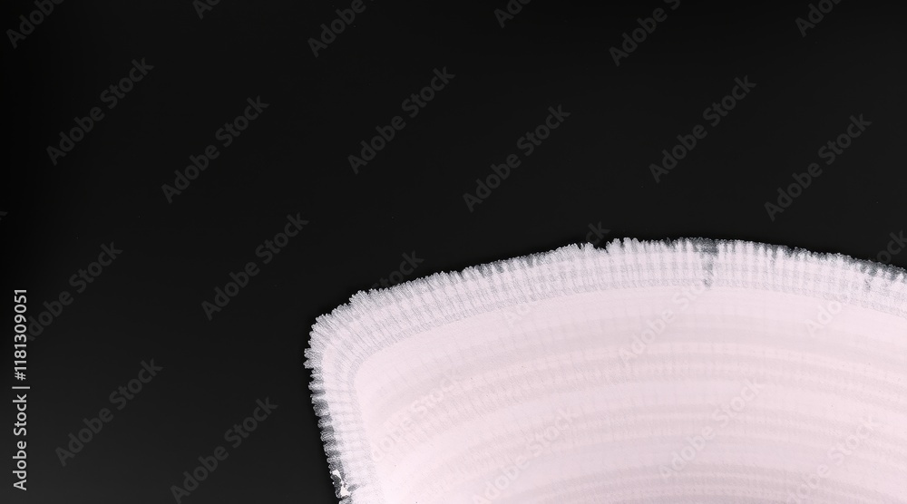 Poster soft white brushstroke on a dark background, creating a subtle and elegant contrast