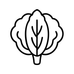 pecan tree icon, tree line art, tree vector - simple black line art icon of pecan tree perfect for logos, and tree-themed designs.