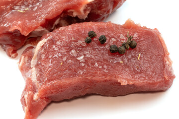 viande de sanglier, en gros plan