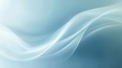 Abstract Blue Swirling Light Wave Design