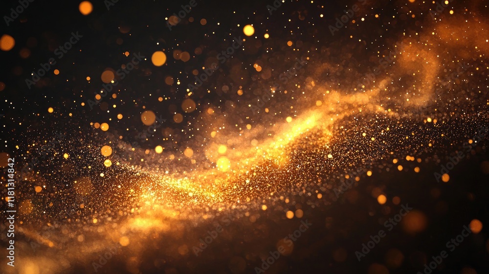 Aufkleber This stunning abstract digital background features vibrant light particles in motion, creating a dynamic visual effect perfect for technology themes and artistic design.
