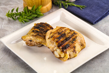 Two Tasty grilled chicken thighs