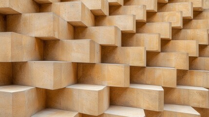 Fototapeta premium Abstract Composition with Geometric Shapes and Shadows