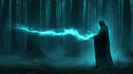 Obraz premium The ancient Slavic god Perun striking enemies with_002