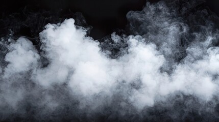 Fototapeta premium Abstract Smoke Patterns in Monochrome Background, Abstract smoke concept.