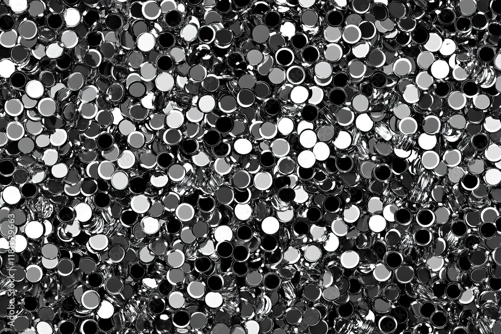 Aufkleber silver sequin shimmer: a mesmerizing pattern of glimmering sequins