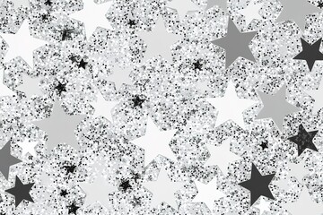 Obraz premium Sparkling Silver Glitter Enchanting Dreamscape