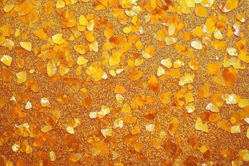 Mesmerizing Sparkle: Abstract Glitter Gradient in Vibrant Orange and Yellow Hues