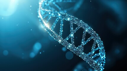 Globe featuring interconnected DNA strands and digital grids