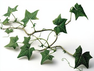 Close-Up Of Lush Green Ivy Leaves With Detailed Veins And Vibrant Texture, Showcasing Natural Beauty And Organic Growth. Perfect For Eco-Friendly And Botanical Designs.