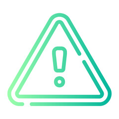 warning gradient icon