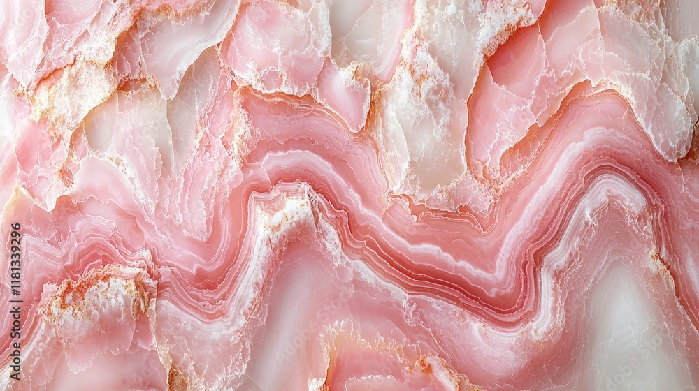 Poster pink marble texture: elegant stone background for design projects. high-resolution image of swirling