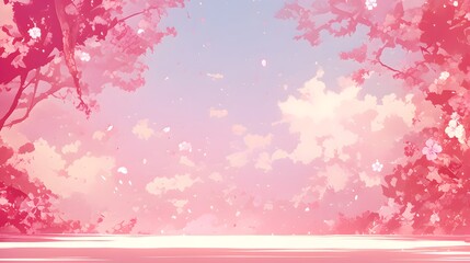 Pink sparkling background with a soft, whimsical aesthetic, perfect for an anime-inspired setting