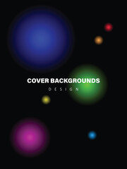 Cover background design, creative circle colorful cover design, business annual report, flyer, magazine