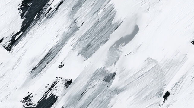 Black and white brush stroke wallpaper. Abstract art background.