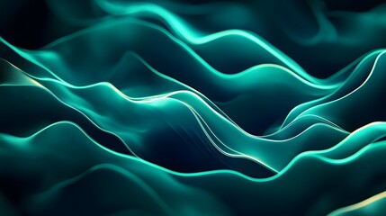 Obraz premium Glowing Waves of Light in Blue and Purple