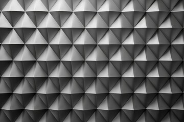 Fototapeta premium Dark gray triangular facets