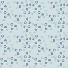 seamless pattern with water drops blue purple color