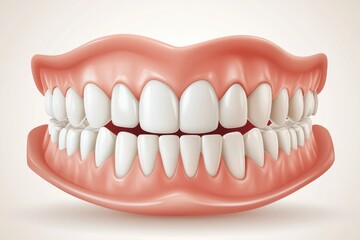 Obraz premium Human Teeth and Gums A Detailed Illustration