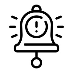 Obraz premium warning line icon