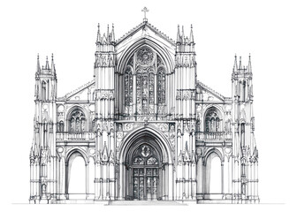 PNG Renaissance Cathedal drawing architectural architecture.